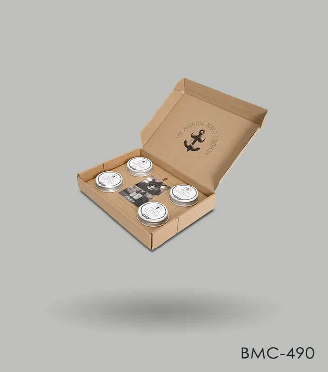 Beard balm box packaging