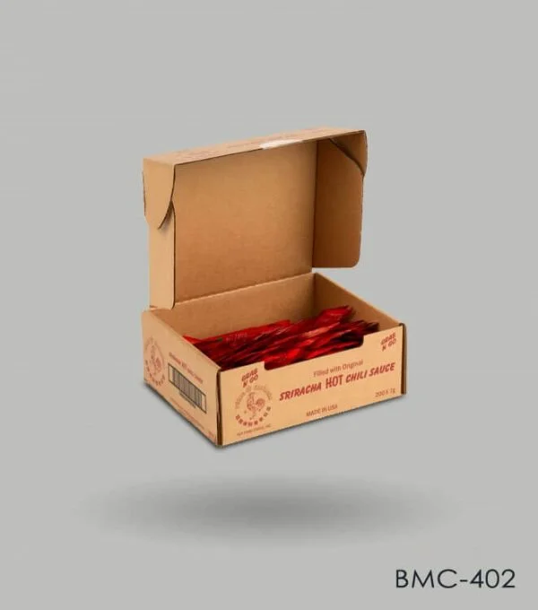 Custom Sauce sachet boxes